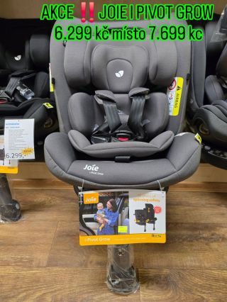 Akce ‼️ Otočná autosedačka 360° Joie I Pivot Grow od 40cm do cca10 let🙂 6.299 kč👍. Původní cena 7.699 kč. Isofix, ochrana...