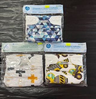 Přijďte si k nám pro ortopedické abdukční kalhotky ☺️😉🥰 Velikosti 3-6kg nebo 5-9kg Kalhotky Udržují kyčle dítěte ve...