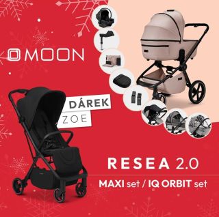 Vánoční akce🎄‼️Moon Resea ❤️.Hledáte kočárek, který splní všechny potřeby miminka i rodičů – a navíc skvěle vypadá? RESEA...