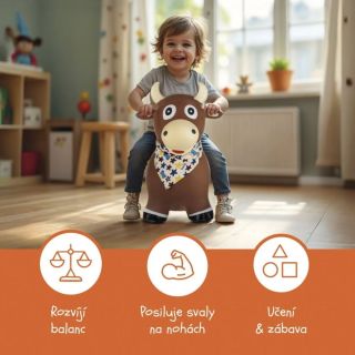 Ten kdo hopsá, nezlobí🤗☺️🥰 Přijďte si k nám pro super hopsadla ve tvaru zvířátek 😉☺️ Vhodné pro děti od 12m do 50kg...